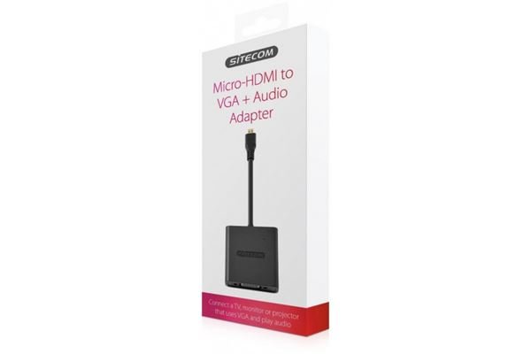 Sitecom Micro-HDMI to VGA + Audio Adapter