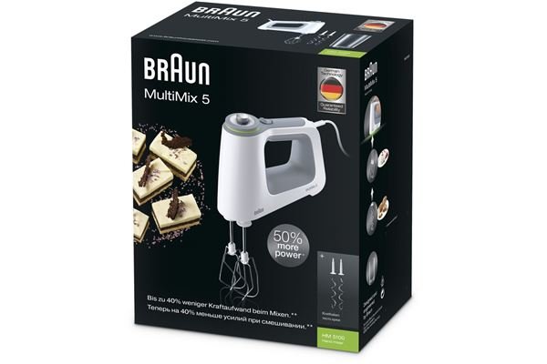 Braun Domestic Home HM 5100WH MultiMix 5 Weiss-Grau