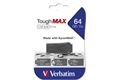 Verbatim ToughMAX USB 2.0 Drive 64GB Schwarz