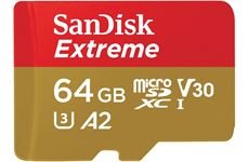 Sandisk Extreme microSDXC 64GB 160MB/s A2 V30 fü