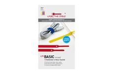 Label The Cable Basic Klettkabelbinder (10Stk) (blau/gelb/rot)