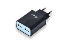 i-tec Power Charger 2x USB (2,4A) (schwarz)