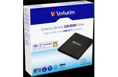 Verbatim EXTERNAL SLIMLINE CD/DVD WRITER USB 3.2 Gen. 1/USB