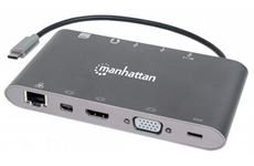 Manhattan SuperSpeed USB-C 7-in-1-Dockingstation -