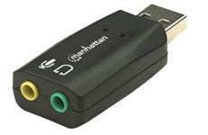 Manhattan Sound Adapter 3D USB (schwarz)