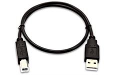 V7 USB 2.0 > USB B Kabel (0,5m) (schwarz)