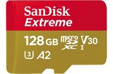 Sandisk microSDXC Extreme (128GB) + Adapter (schwarz)