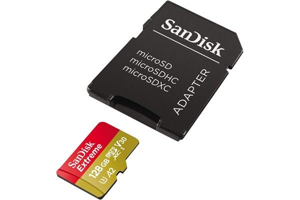 Sandisk microSDXC Extreme (128GB) + Adapter