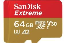 Sandisk microSDXC Extreme (64GB) + Adapter (schwarz)
