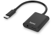 Hama 2in1 Audio-Ladeadapter (schwarz)