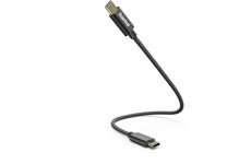 Hama Ladekabel USB-C>USB-C (0,2m) (schwarz)