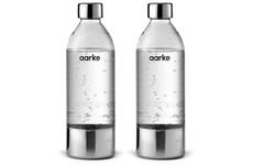 Aarke PET Wasserflasche 2er Pack (0,8l) (transparent)