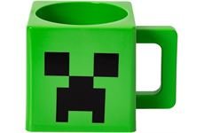 JOOJEE Minecraft Creeper Cube Tasse (schwarz)