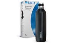 Brita sodaTRIO Edelstahlflasche groß (schwarz)