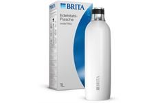 Brita sodaTRIO Edelstahlflasche groß (weiss)