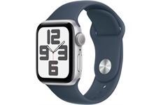 Apple Watch SE (40mm) GPS Alu M/L (silber/sturmblau)