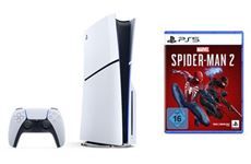 Sony SET: PS5 Slim mit LW + Spider-Man 2 (schwarz)