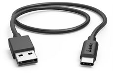 Hama Ladekabel USB-A>USB-C (0,5m) (schwarz)