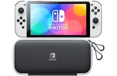 Nintendo Set: Switch OLED-weiß + Tasche & Folie (schwarz)