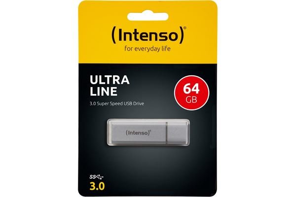 Intenso Ultra Line 64GB USB Drive 3.0 Silber