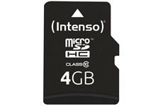 Intenso Micro SD Card 4GB Class 10 inkl. SD Adap