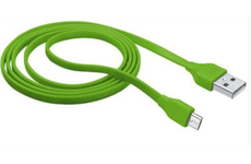 Urban Revolt Flat Micro-USB Cable 1m Lime